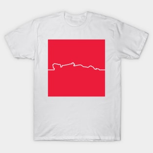 Haas F1 Car Line Art - 2022 Model #2 T-Shirt